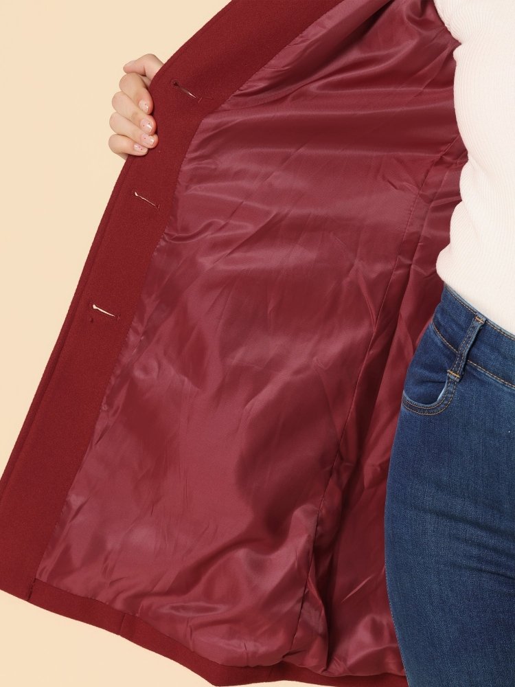 Helena | Elegante dames wintermantel met één knoop